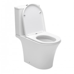 Combi WC à poser sans bride, avec abattant softclose - remplissage par le bas