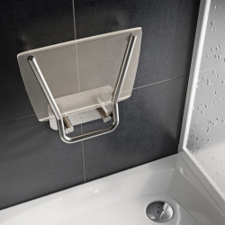  Ovo-B II-Clear siège de douche rabattable PMR pour cabine de douche (B8F0000051)
