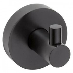 Patère simple murale DARK en laiton noir 5,5cm x 5,5cm x 5cm (104106020)