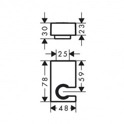  Support mural pour douchette universel E (28387140)
