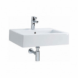 Twins Lavabo rectangulaire 60cm avec bassin, trou de robinet et débordement  (L51160000)