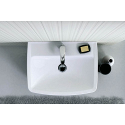 Rekord Lavabo suspendu 50x38cm, avec perçage et débordement (K91952000)  Rekord Lavabo suspendu 50x38cm, avec perçage et débordement (K91952000)