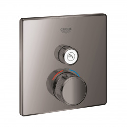 Grohtherm Smartcontrol Thermostatique pour installation encastrée 1 sortie, Hard graphite (29123A00)