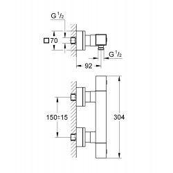 Grohtherm Cube Mitigeur thermostatique Douche (34509000)