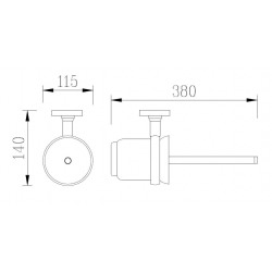 Multi Simple brosse WC (SIM37)