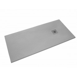 Receveur de douche rectangulaire Stone 100x80 cm marbre coulé, gris (SIKOSTONE10080SGR)