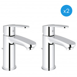 Eurostyle Cosmopolitan - Lot de 2 mitigeurs monocommande 1/2" lavabo Taille S (23037002-DUO)