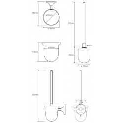 Ricordi porte-brosse WC chrome (OPTIMARIC37CR)