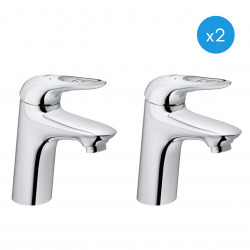 Eurostyle - Lot de 2 mitigeurs monocommande 1/2" lavabo Taille S (32468003-DUO)