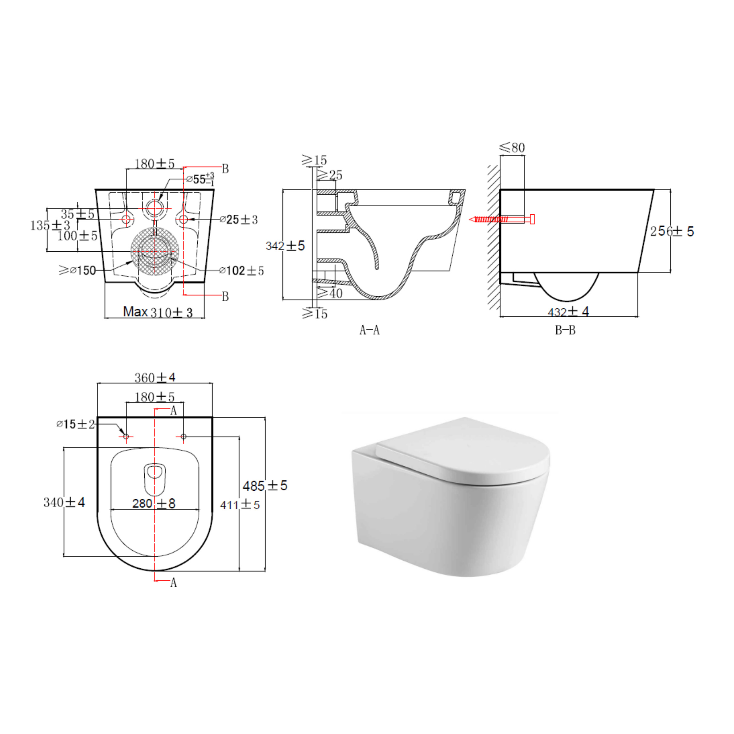 Pack WC complet : Bâti Rapid SL autoportant + WC sans bride SAT + plaque  Skate Air (ProjectSATrimless-3) - Livea