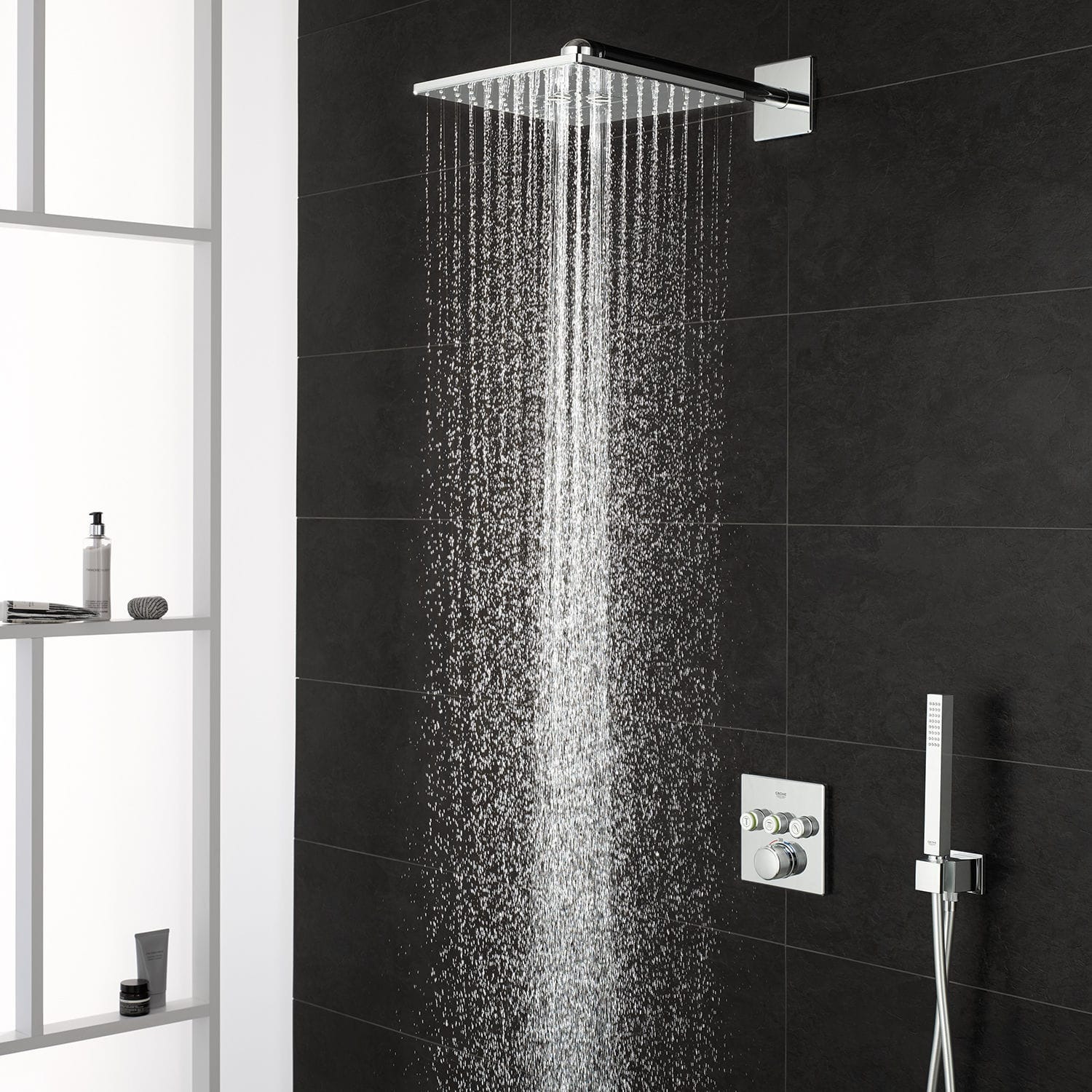 Système de douche encastré Grohe Grohtherm avec Rainshower