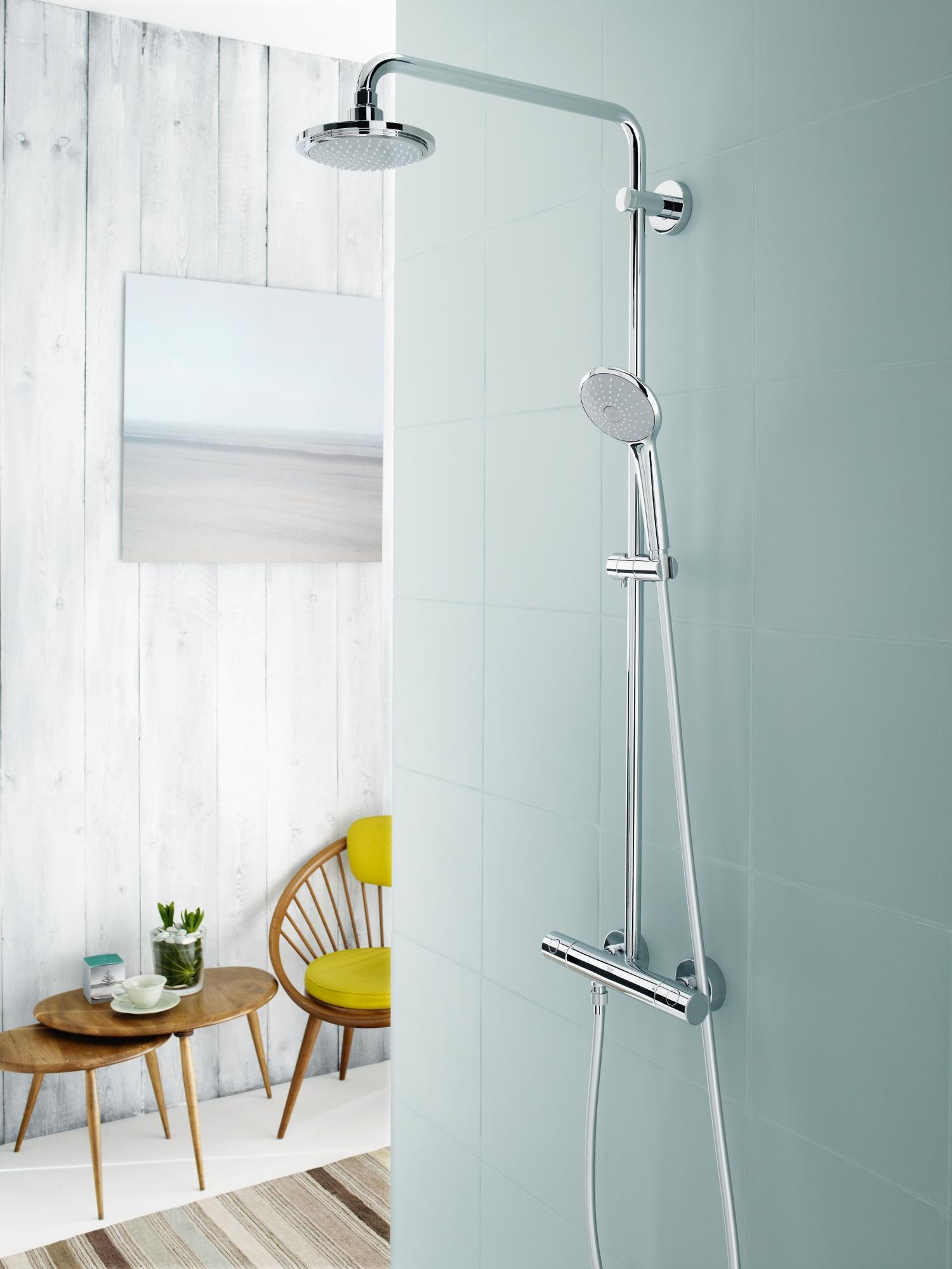 Grohe Euphoria System 180 Colonne de douche avec mitigeur thermostatique +  accessoire anticalcaire WashBal offert (27296001) - Livea Sanitaire