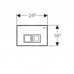  Pack Bati-support Geberit UP100 + Plaque Delta50 chrome + Cuvette Grohe BauClassic suspendue sans bride (BauClassicGeb2)