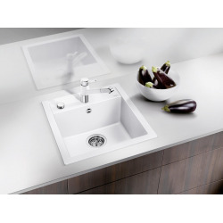 Evier DALAGO 45 PuraDur en Silgranit avec vidage automatique 46.5x51cm, Blanc (517160)  Evier DALAGO 45 PuraDur en Silgranit avec vidage automatique 46.5x51cm, Blanc (517160)