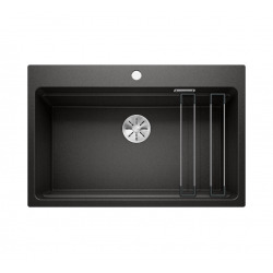 Evier ETAGON 8 PuraDur en Silgranit 78x51cm, noir rail (525893)