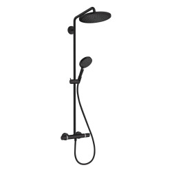 Croma Select S Colonne de douche Showerpipe 280 1j et avec thermostatique, noir mat (26890670)