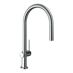 Hansgrohe Talis M54 Mitigeur de cuisine 210, avec douchette extractible 1 jet, Chromé (72802000)