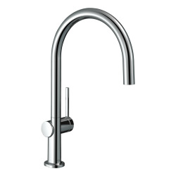 Hansgrohe Talis M54 Mitigeur de cuisine 220, avec 1 jet, Aspect acier inox (72804000)