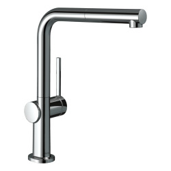 Hansgrohe Talis M54 Mitigeur de cuisine 270, avec douchette extractible 1 jet, Chromé (72808000)