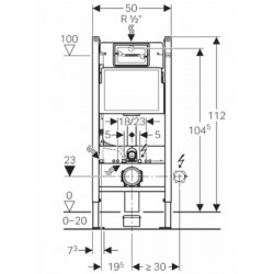 Pack WC Bati-support Geberit Duofix + Cuvette suspendue Porcher sans bride + Abattant Ideal Standard ASTOR + Plaque blanche