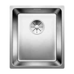 ANDANO-U 340-U Evier inox satiné grande cuve avec vidage manuel 38x44 (522955)