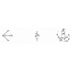 Catris-S Mitigeur pour évier avec douchette flexible double jet et bec orientable à 360°, Chromé (521476)