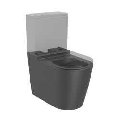 Roca Inspira Wc à poser, Cuvette sans bride évacuation universelle, Onyx (A342526640)