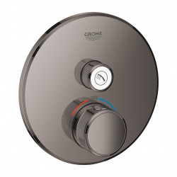 Grohe Grohtherm Smartcontrol, Thermostatique pour installation encastrée 1 sortie, Hard graphite (29118A00)