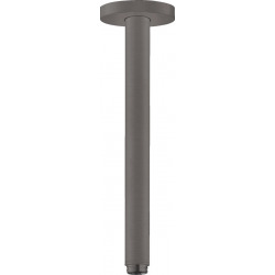 Hansgrohe Bras de douche S 300mm plafond M 1/2", Noir Chromé brossé (27389340)