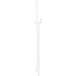 Hansgrohe Unica Barre de douche S Puro 90cm avec flexible de douche, Blanc mat (28631700)
