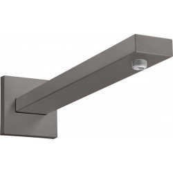 Hansgrohe Bras de douche Square M 1/2" 389mm, Noir Chromé brossé (27694340)