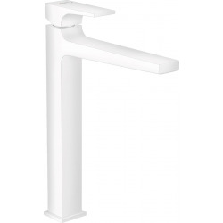 Hansgrohe Metropol Mitigeur de lavabo 260 poignée manette, bonde Push-Open, Blanc mat (32512700)