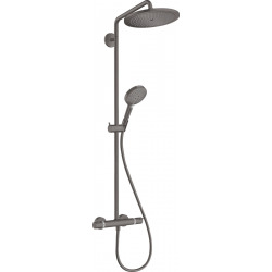 Hansgrohe Croma Select S Showerpipe 280 1 jet avec thermostatique, Noir Chromé brossé (26890340)