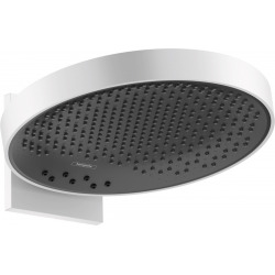 Hansgrohe Rainfinity Douche de tête 360 3 jets avec raccord mural, Blanc mat (26234700)