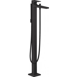 Hansgrohe Metropol Mitigeur bain/douche, set de finition, poignée manette, Noir mat (32532670)