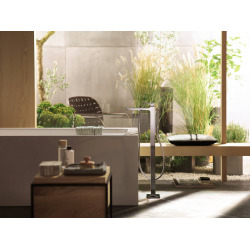 Metropol Mitigeur bain/douche, set de finition, poignée manette, Blanc mat (32532700)  Metropol Mitigeur bain/douche, set de finition, poignée manette, Blanc mat (32532700)