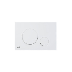 Plaque de commande double touche, blanc mat (M676)