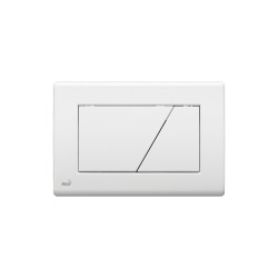 Plaque de commande double touche, blanc (M170)