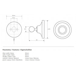  Ricordi Crochet en Laiton, Chrome (OPTIMARIC21CR)
