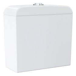Ceramic Pack WC à poser Triple Vortex + Réservoir de chasse + Abattant déclipsable, Blanc Alpin (39462Classic1)