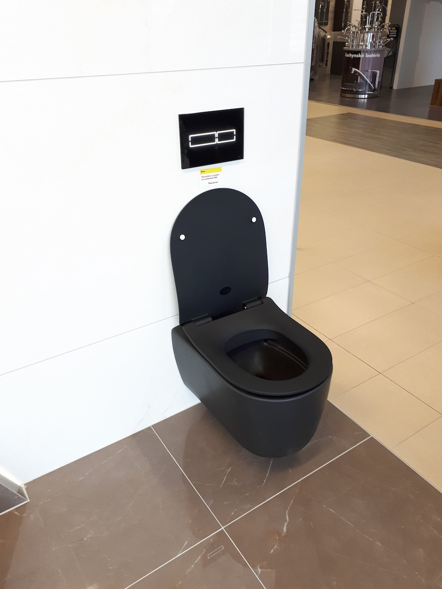 Idevit Alfa cuvette WC suspendue noir mat (AL010BL) Livea Sanitaire