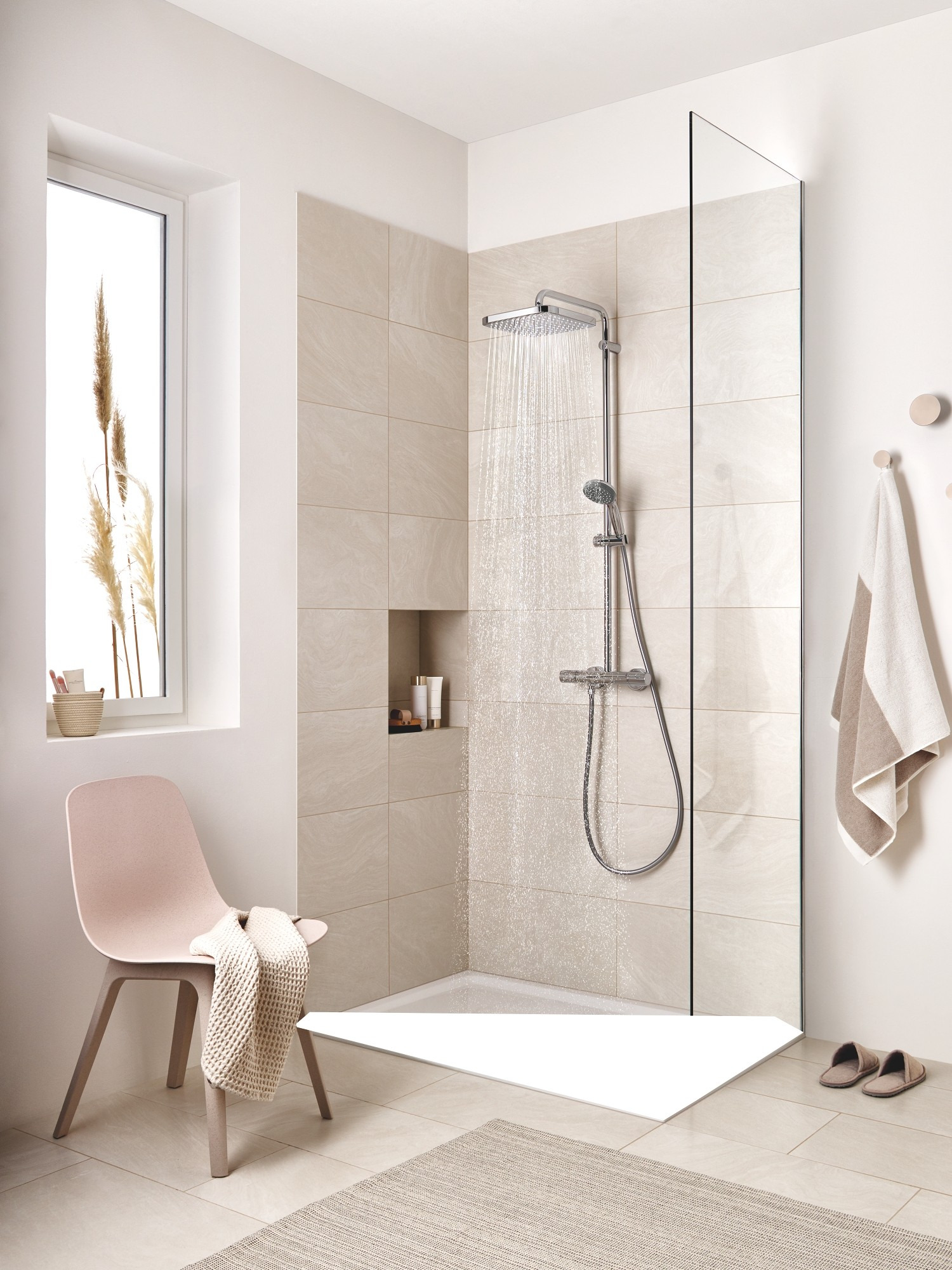 Grohe Vitalio Start System 250 Cube Colonne de douche avec mitigeur