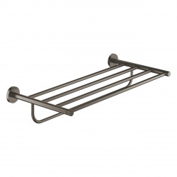 Essentials Rack porte-serviettes en métal avec fixations cachées, Hard Graphite brossé (40800AL1)