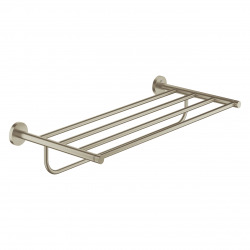 Essentials Rack porte-serviettes en métal avec fixations cachées, Nickel brossé (40800EN1)