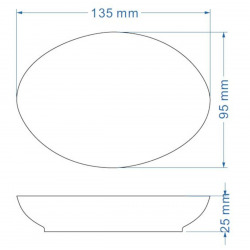  Daira Porte-savon en céramique, Blanc (DAI39BI)