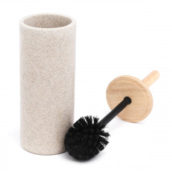  Poly Brosse de toilette en polyrésine, Sable (POLY37)