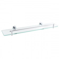 Cube Way Étagère murale en verre et métal, Chrome (SPI24)
