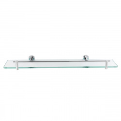Cube Way Étagère murale en verre et métal, Chrome (SPI24)