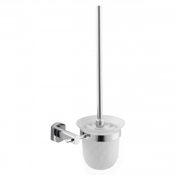 Cube Way Brosse de toilette murale en métal, Chrome (SPI37)