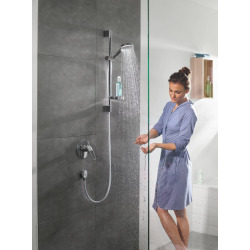 Pack Ecostat 1001 CL Mitigeur Thermostatique bain/douche + Set de douche Crometta Vario avec porte-savon (13201000-Crometta2)
